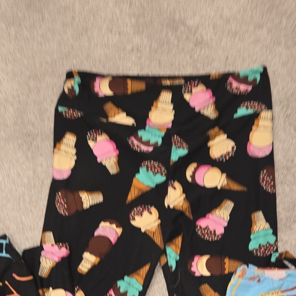 LuLaRoe Colorful Patterned Leggings Set - Picture 5 of 5